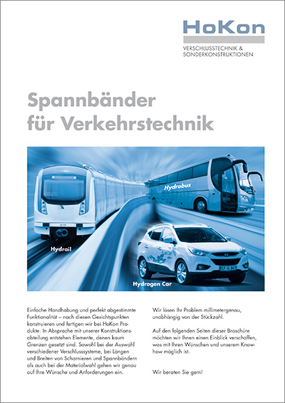 Spannbänder für Verkehrstechnik