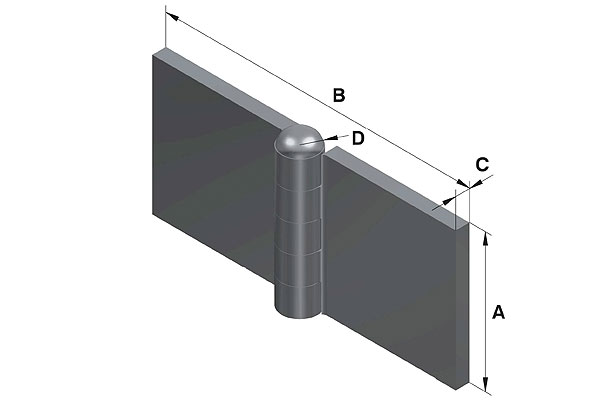 Profilstahlscharniere robust und belastbar HoKon HoKon